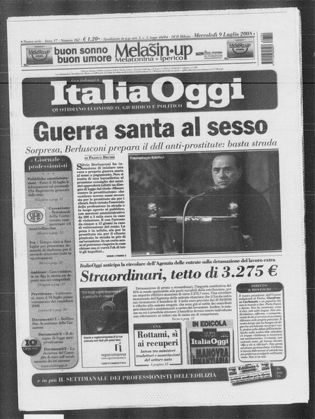 Italia oggi : quotidiano di economia finanza e politica